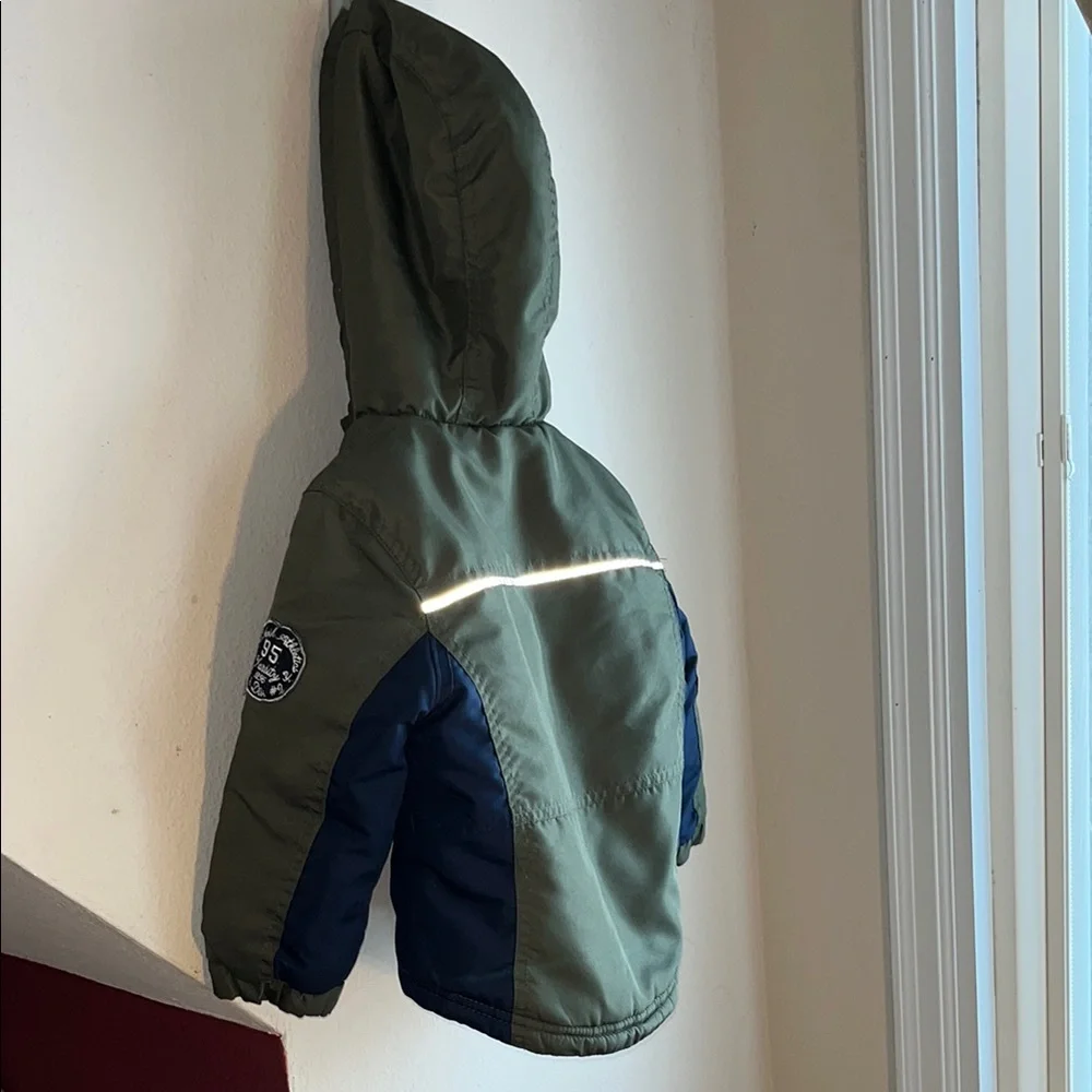 Kids Green and‎ Blue Winter Jacket